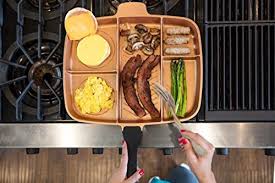 Cuts down on washing up. Marelight Professional 5 In 1 Non Stick Multi Compartment Divided Frying Pan With Heat Resistant Handles Copper Charco Buy Online In Antigua And Barbuda At Antigua Desertcart Com Productid 44804934