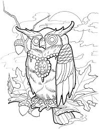 Use clear wax to preserve the stark white quality to this clean crisp white. Online Coloring Pages Coloring Page Wise Owl Sitting On An Oak Birds Download Print Coloring Page