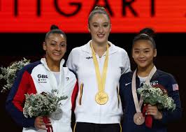 Jade carey, sunisa lee, jordan chiles, simone biles, mykayla skinner and grace mccallum make up the u.s. St Paul Gymnast Sunisa Lee Wins Bronze Simone Biles Dazzles Again At World Gymnastics Championships Twin Cities