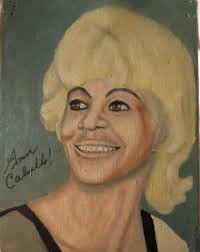 Another of my favorite pictures: the Golden Girl gets whacked; BTW, love  those eyebrows, Cathie!