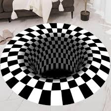 Wenn sie bis 14 uhr bestellen wird die ware noch am gleichen tag verschickt. 1 Stuck 3d Teppich 60cm Schwarz Weiss Europa Real De