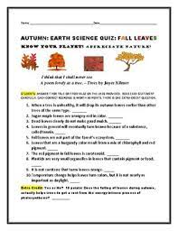 I had a benign cyst removed from my throat 7 years ago and this triggered my burni. Autumn Leaves A T F Quiz Take The Challenge Tpt