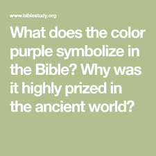 What does purple mean in the bible. Pin On Center Of My 3