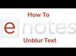 May 09, 2019 · edit as of december 15, 2019: How To Unblur Blurred Text On Enotes Youtube