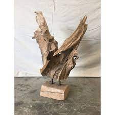 See more ideas about driftwood sculpture, sculpture, driftwood. Tan Bleached Driftwood Sculpture On Stand For Sale Image 8 Of 8 Driftwood Sculpture Driftwood Art Sculpture Driftwood Art