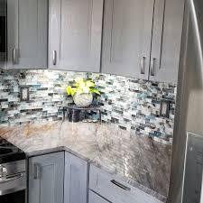 Neptune 1 X 4 Glass Mosaic Tile In 2020 Mosaic Tile Backsplash Kitchen Glass Mosaic Tiles Kitchen Backsplash Designs