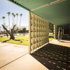 Palm springs hall of flowers. Canopies Shade Outdoor Spaces At Albert Frey S Palm Springs City Hall
