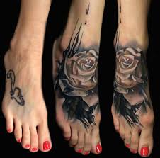 One more advantage of foot tattoos is that they are not very susceptible to. Rose Foot Tattoo By Sebastian Nowacki Inkedcollector Rose Tattoo Foot Foot Tattoo Tattoos For Women Flowers
