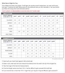 24 Memorable Sizing Chart For Vibram Five Finger Shoes