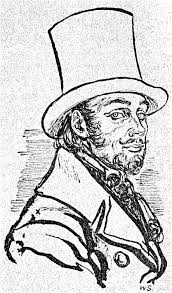 Vignette by William Sharp for "The First Period" in Wilkie Collins's "The  Moonstone" (1946): Franklin Blake.