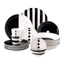 Product title thyme & table dinnerware black & white medallion sto. Products Black And White Dishes Black And White Decor Ikea