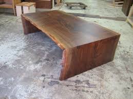 Waterfall Claro Walnut Low Table Table Coffee Table Wood Slab