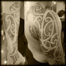 Black And Grey Sleeve Filler Custom New Zealand Pacific Tribal Maori Full Sleeve Filler Kirituhi Ta Moko Forearm Hand Shoulder Tattoo Desi Maori Tattoo Tattoos Half Sleeve Tattoos For Guys