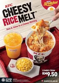 Maybe you would like to learn more about one of these? Kfc Cheesy Rice Melt