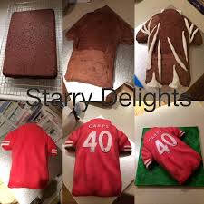 Said birthday boy is an avid fan of liverpool fc, hence a liverpool jersey cake! Football Shirt Cake Tutorial How To Cakesdecor