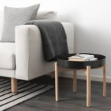 Coffee tables come in a wide range of styles. Ypperlig Coffee Table Dark Grey Birch Height 40 Cm Ikea