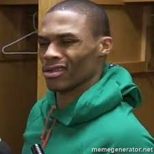 Russell westbrook has been on quite a tear lately. Russell Westbrook Wtf Meme Generator