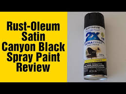 Rustoleum Satin Canyon Black Spray