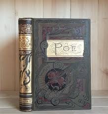 Antique Book Poems Of Edgar Allan Poe 1880s Victorian Binding Etsy Antique Books Book Cover Art Vintage Book Covers