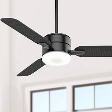Matte black outdoor ceiling fan with light. 54 Casablanca Paume Matte Black Led Outdoor Ceiling Fan 74j82 Lamps Plus