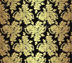 Check spelling or type a new query. Seamless Golden Floral Pattern On Black Royalty Free Cliparts Vectors And Stock Illustration Image 41432768