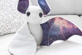 Flying To You Straight From Outer Space This Galaxy Bat Stuffed Animal Is Part Batting Stuffing Animals Kawaii Plushies