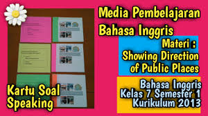 Aug 02, 2021 · contoh soal speaking bahasa inggris pilihan ganda dan jawabannya. Kerja Online Aisah Bahasa Inggris Smp Kartu Soal Speaking Showing Direction