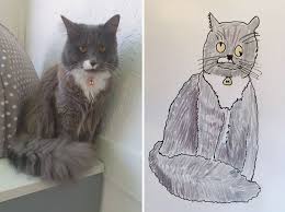 Funny pet portraits for charity. I Have Never Drawn In My Life But I Am Doing Crappy Pet Portraits To Raise Money For Charity 30 Pics Bored Panda