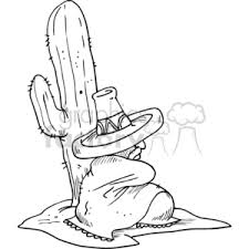 43,555 cactus clip art images on gograph. Mexican Sleeping Next To A Cactus In The Desert Clipart Royalty Free Image 372163 Mexican Flag Colors Flag Coloring Pages Mexican Flag Eagle