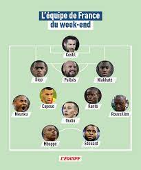 On a noté les favoris. L Equipe De France Du Week End L Equipe