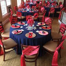 Coral pink peonies, a navy. Navy Blue And Coral Wedding Reception By Uniquely Arranged Decor Blue Wedding Decorations Wedding Decor Photos Coral Wedding Decorations