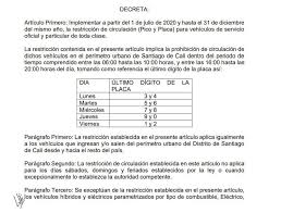 11 de enero del 2022. Cambio De Pico Y Placa En Cali A Partir Del 1 De Julio