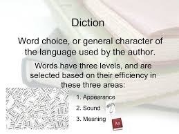 Three Main Levels Jargon Cliche And Colloquial Types Concrete Vs Abstract Specific Vs General Denotative Vs Word Choice Literary Terms Praxis Study