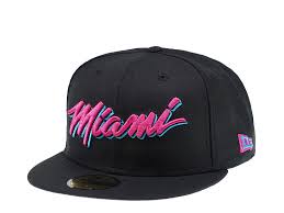 I analyzed 1980s music album covers, movie posters, video games and tried to identify the fonts used. New Era Miami Heat Vice Edition 59fifty Fitted Cap Topperzstore Com
