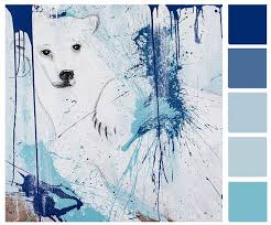 Color Scheme Blue Polar Bear By Naama Segal Color Palette Design Blue Color Schemes Color Schemes