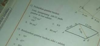 Perhatikan baik baik gambar di bawah ini. Luas Jajargenjang Abcd Pada Gambar Diatas Adalah Cara Golden