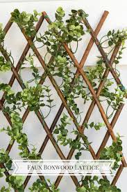 Faux Boxwood Willow Lattice Screen 39 X 78 Garden Wall Decor Patio Wall Decor Lattice Screen