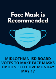 Two months ago, the us centers for disease control and prevention cleared fully vaccinated americans to return to indoor areas such as restaurants and work spaces. Midlothian Isd Board Votes To Make Masks Optional Starting Monday