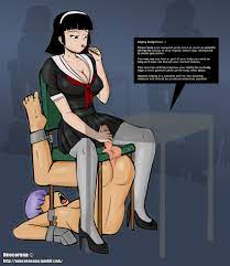 Bondage handjob femdom