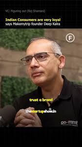 Indian customers are very loyal says Make My Trip Deep Kalra founder., .,  ., ., #indian #makemytrip #travellers #indianentrepreneur #indianbusiness  #indianbusiness #customerexperience #customers