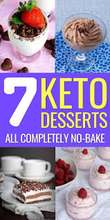 7 Easy Keto Dessert Recipes No Bake Ketogenic Diet Desserts Keto Dessert Recipes Diet Desserts Keto Dessert Easy
