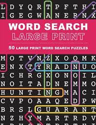 Large print word search puzzles. Large Print Word Search Puzzles 50 Extra Large Print Word Search Puzzles Large Print Paperback The Book Rack