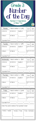 Grade 3 Number Of The Day Daily Math Addition Subtraction Rounding Place Value Daily Math Third Grade Math Teaching Third Grade