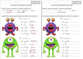 Le français et les maths occupent les adjectifs de couleur : Exercice Adjectif De Couleur Cm1 Exercice Adjectif Qualificatif Cm1 Cycle 3 Pass Accorde Les Adjectifs De Couleur Si Ncessaire Jihiziela
