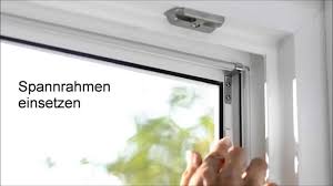 Gessler Fliegengitter Fenster Spannrahmen Ausshaengesicherung Youtube