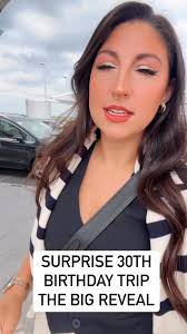 The wait is over! We are off to… ✈️#30thbirthday #surprisetrip  #30thbirthdaytrip