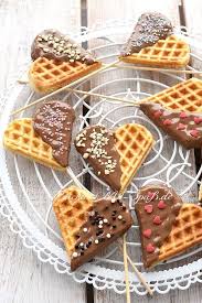 Herzwaffeln Am Stiel Rezept Waffles Food Recipes