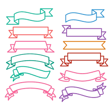 Download Ribbon Outline Cuttable Design