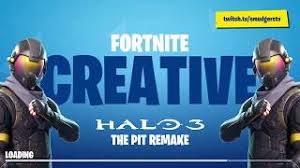 Area 51 fortnite creative map code: Fortnite Creative Halo 3 The Pit Map Remake Youtube