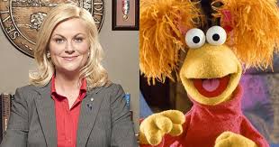 He usually wears a banana tree shirt. See How Parks And Recreation Is Secretly Fraggle Rock
